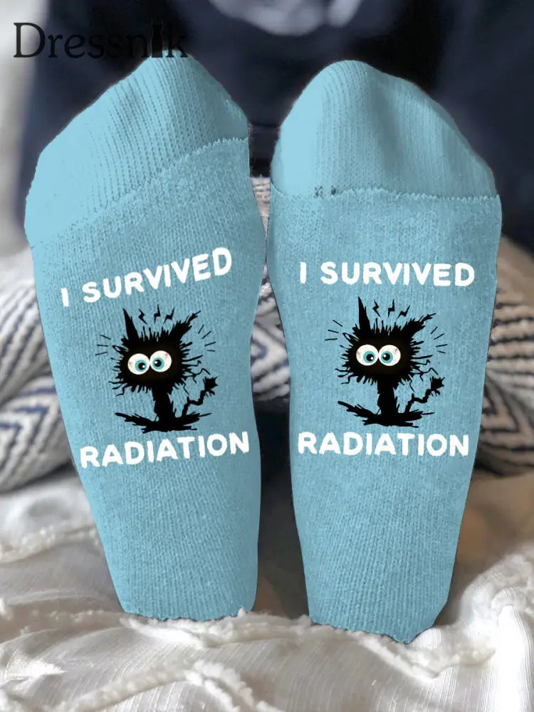 Unisex Modelle bekämpfen Krankheiten Socken Hellblau / EINS