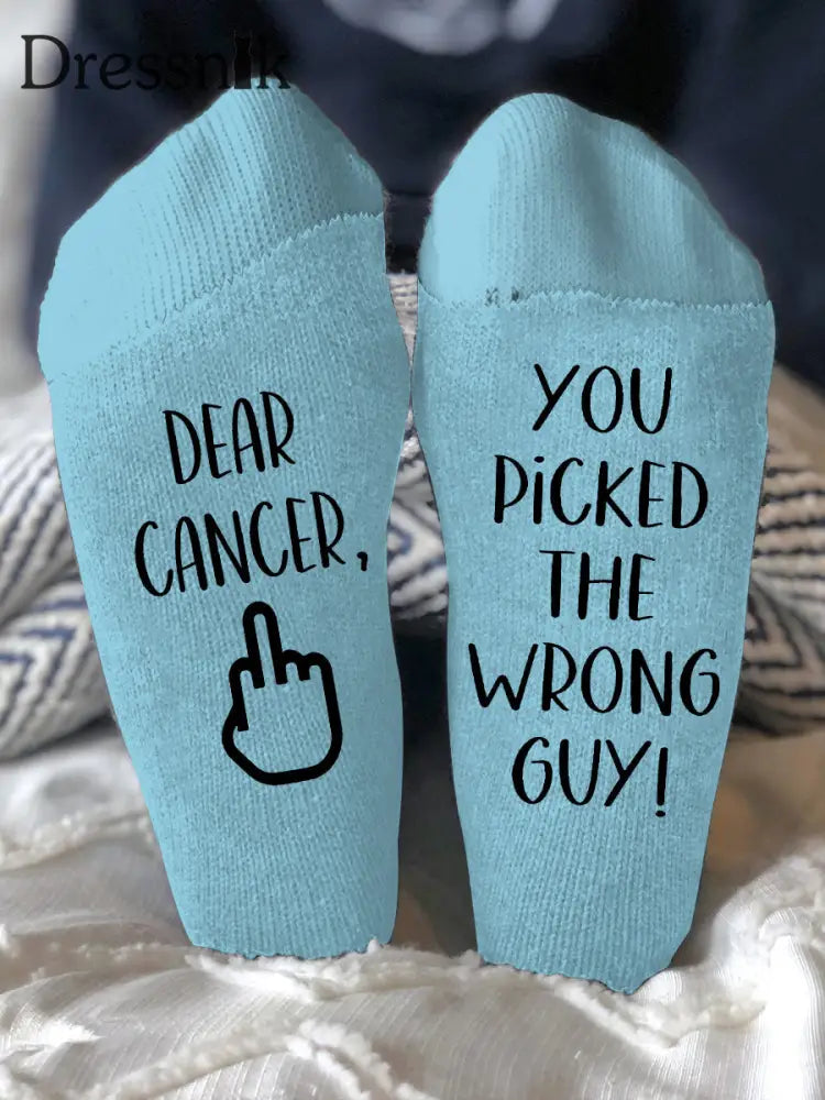 Unisex Modelle bekämpfen Krankheiten Socken Hellblau / EINS