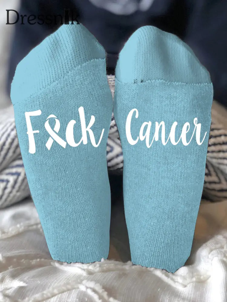 Unisex Modelle bekämpfen Krankheiten Socken Hellblau / EINS