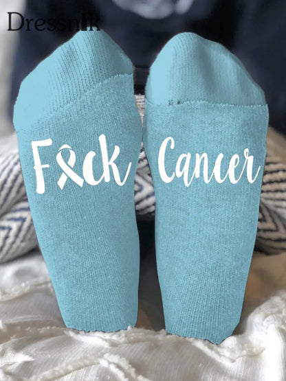 Unisex Modelle bekämpfen Krankheiten Socken Hellblau / EINS