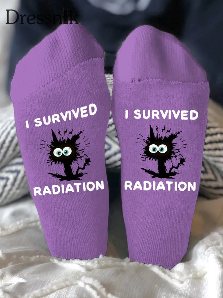 Unisex Modelle bekämpfen Krankheiten Socken Lila / EINS
