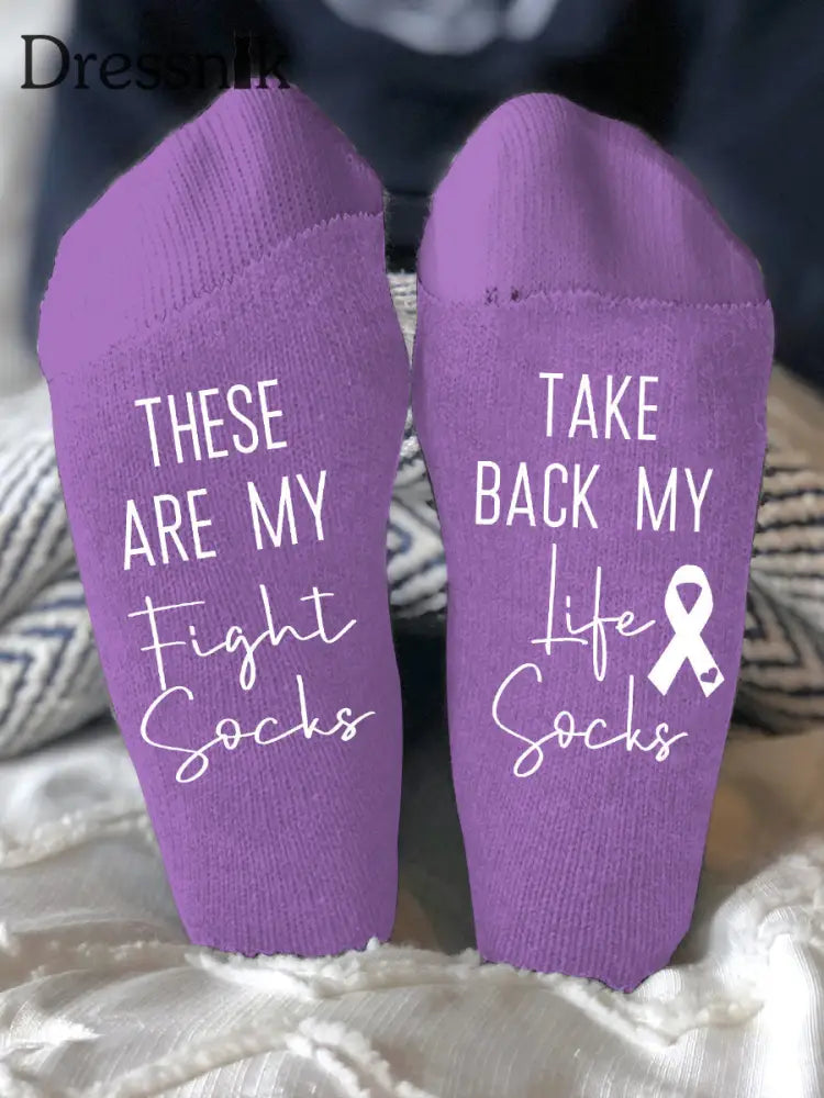 Unisex Modelle bekämpfen Krankheiten Socken Lila / EINS