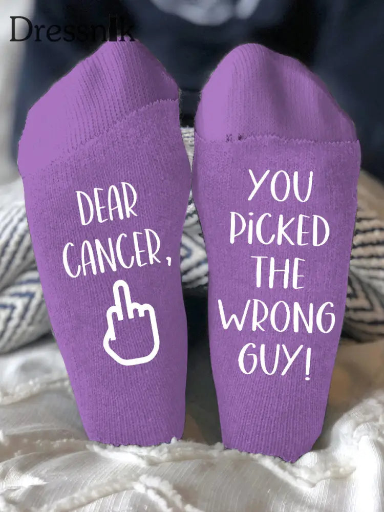 Unisex Modelle bekämpfen Krankheiten Socken Lila / EINS