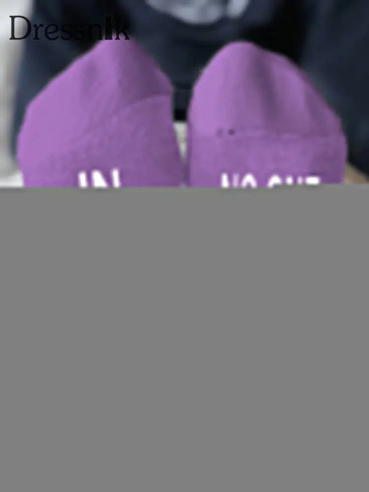 Unisex Modelle bekämpfen Krankheiten Socken Lila / EINS