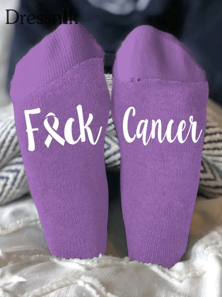 Unisex Modelle bekämpfen Krankheiten Socken Lila / EINS
