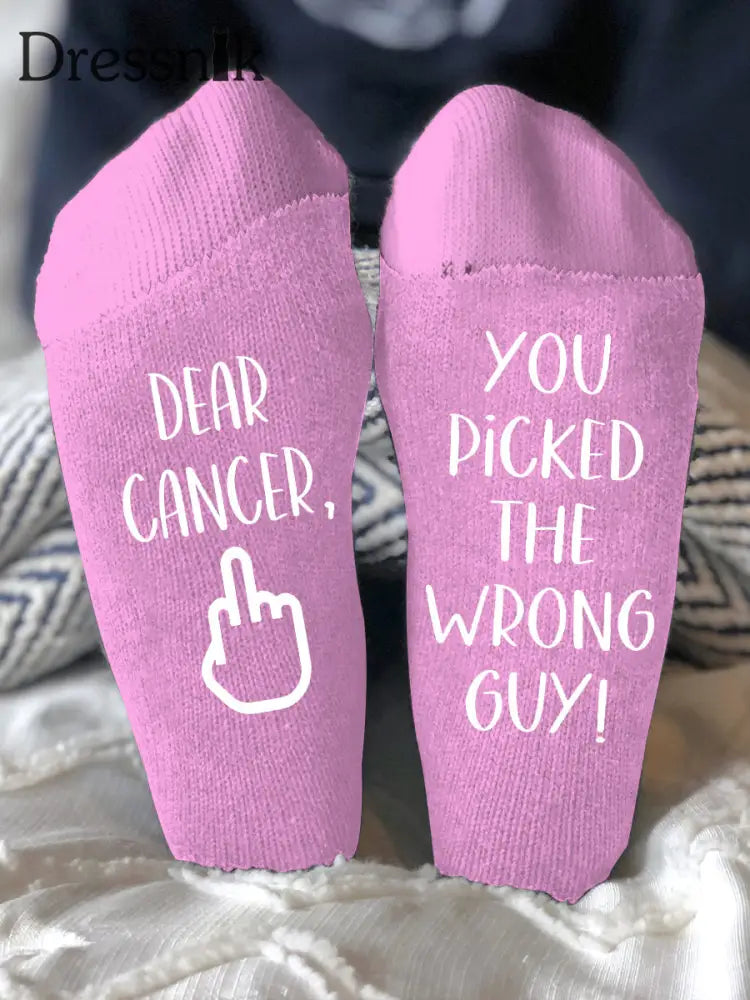 Unisex Modelle bekämpfen Krankheiten Socken Rosa / EINS
