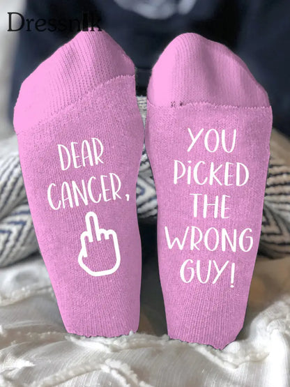 Unisex Modelle bekämpfen Krankheiten Socken Rosa / EINS