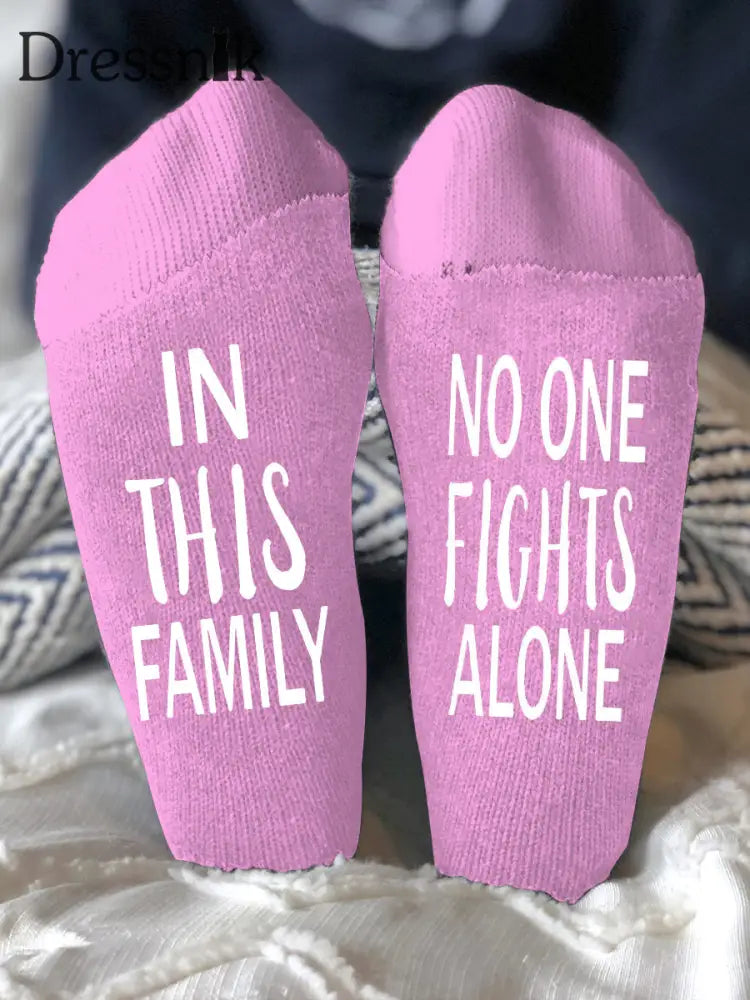 Unisex Modelle bekämpfen Krankheiten Socken Rosa / EINS