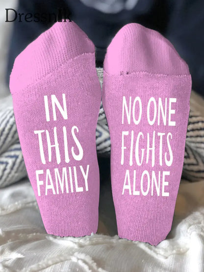 Unisex Modelle bekämpfen Krankheiten Socken Rosa / EINS