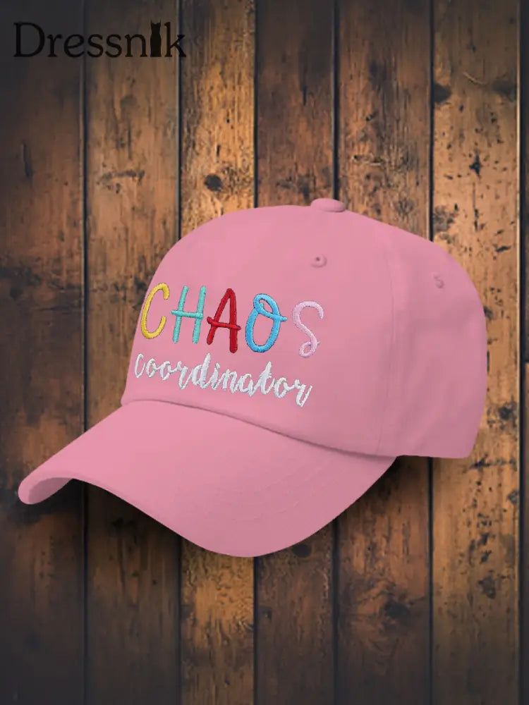 Unisex Muttertag Chaos Koordinator Bruh Mom bedruckte Hut Rosa / JM