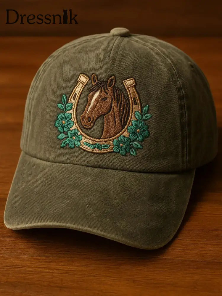 Unisex Pferd Design Print Hut als bild / JM