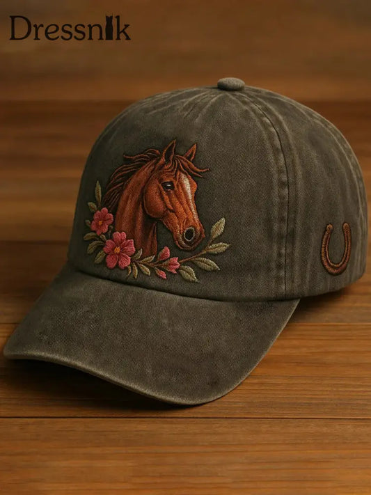 Unisex Pferd Design Print Hut als bild / JM