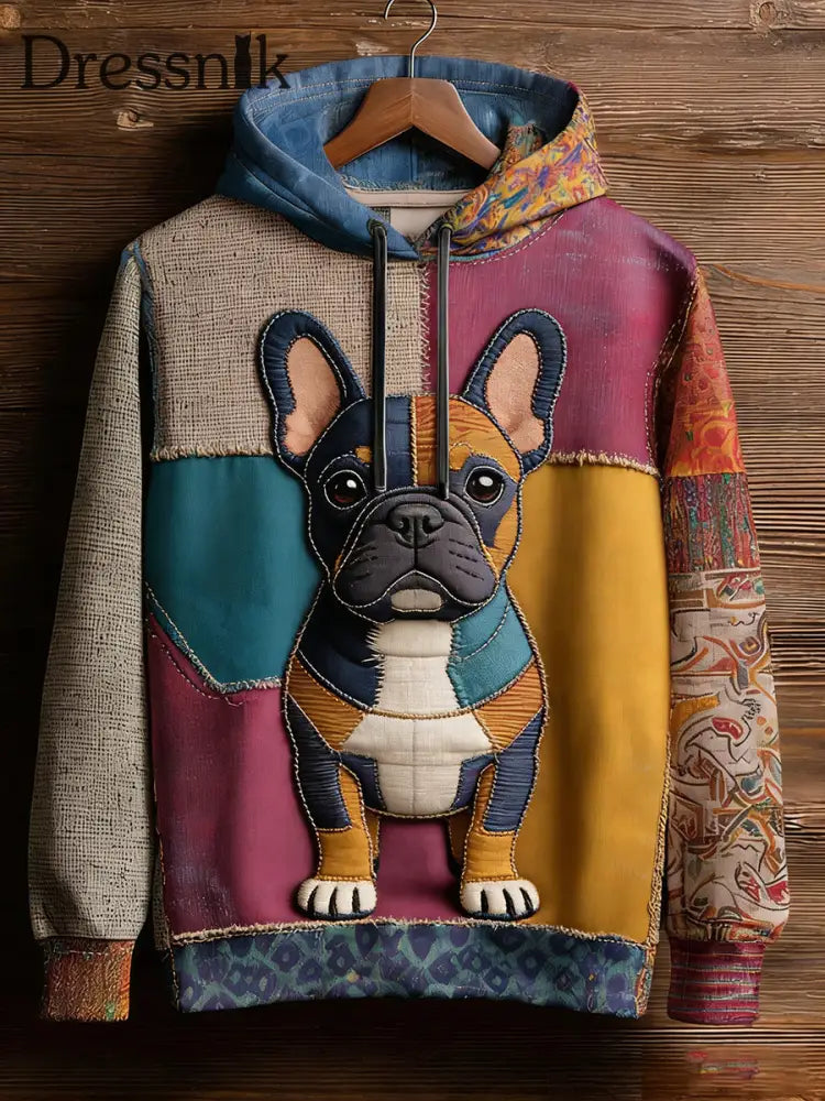 Unisex Retro Tier Kunst Print Bequemes Casual Sweatshirt A / S