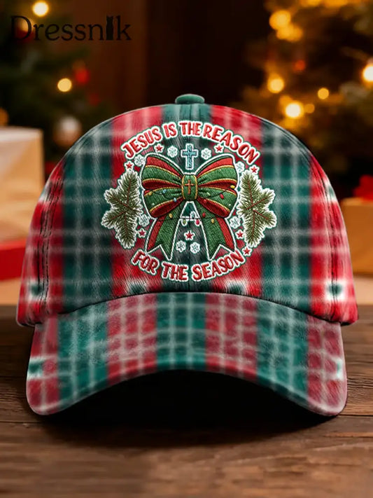 Unisex Weihnachten kombiniert mit Glaubens druck Hut als bild / EINS