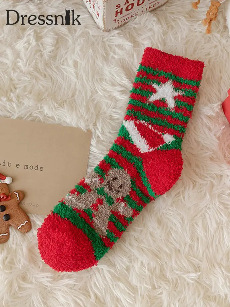 Unisex Weihnachts-Plüsch-Socken Bild 1 / EINS