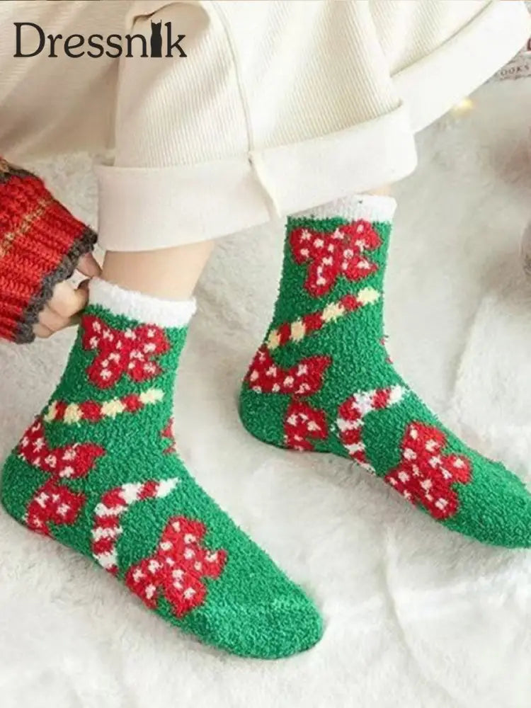 Unisex Weihnachts-Plüsch-Socken Bild 1 / EINS