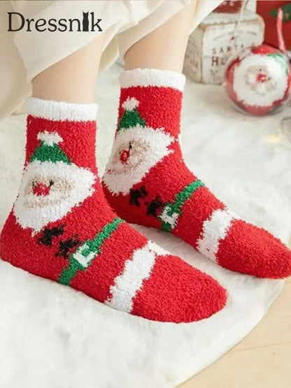 Unisex Weihnachts-Plüsch-Socken Bild 2 / EINS