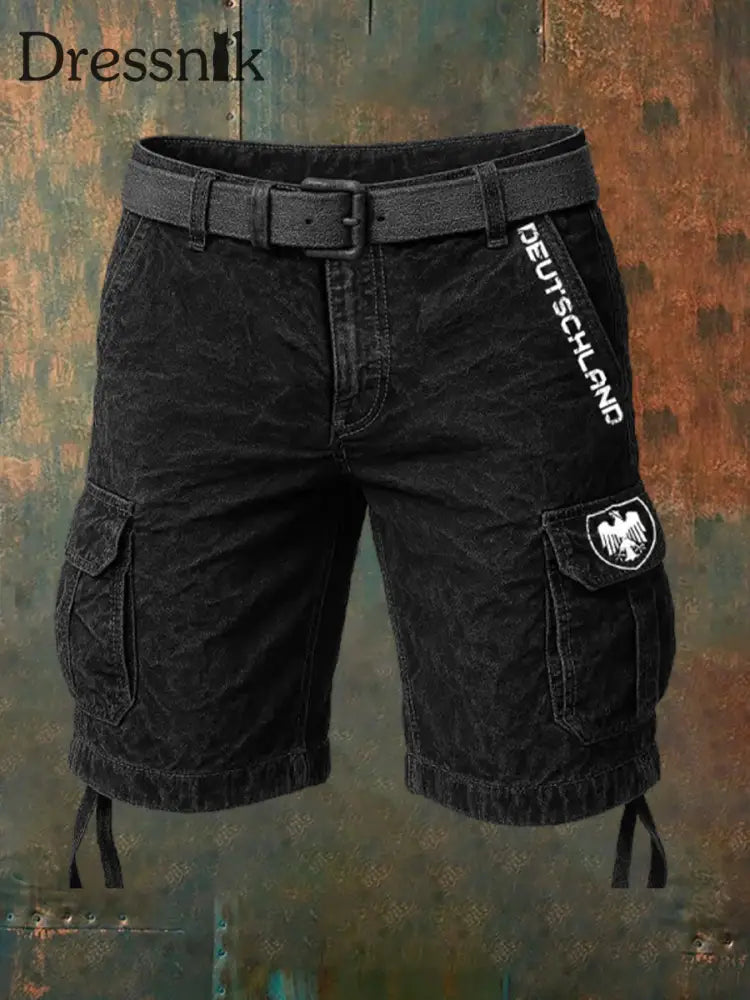 Vintage deutsche Kunst Casual Herren Shorts A / S