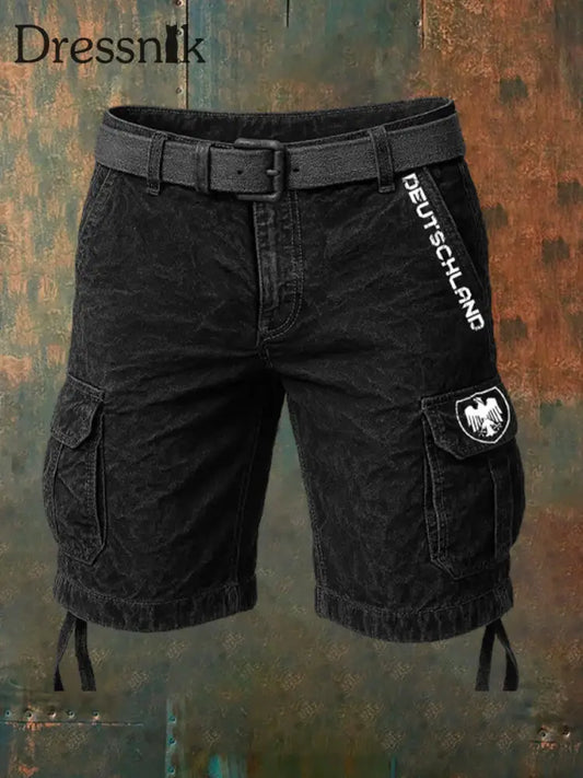Vintage deutsche Kunst Casual Herren Shorts A / S