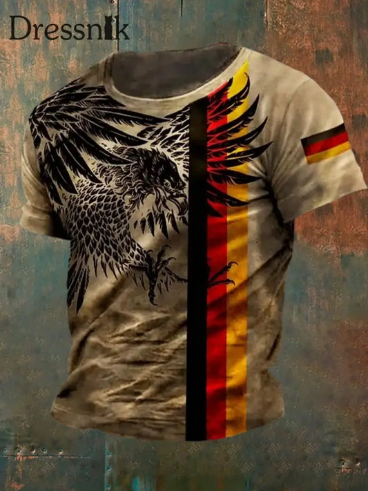 Vintage Deutsche Kunst Casual Herren Top A / S