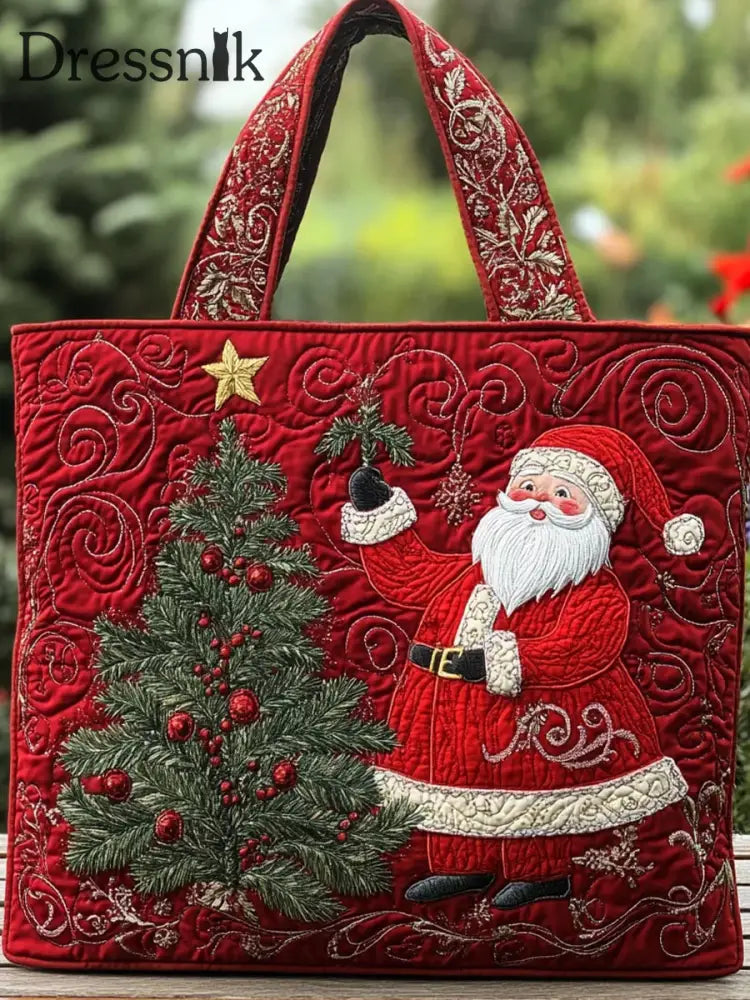 Vintage Weihnachts kunst Einkaufstasche A / S
