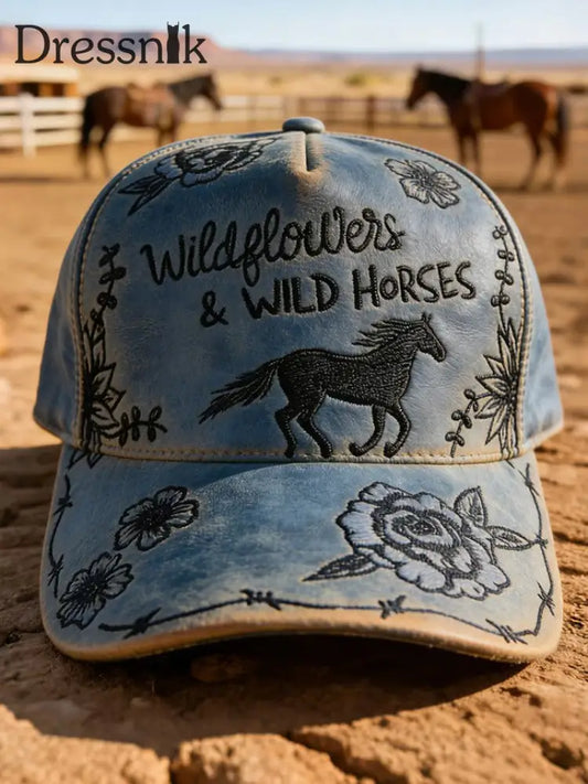 Vintage Western Cowboy Baseball mütze als bild / EINS