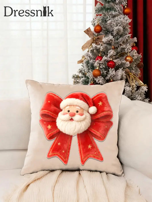 Weihnachts bogen Weihnachts mann Kissen Khaki / EINS