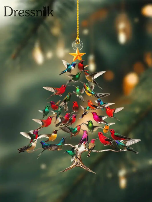 Weihnachts komingbird Weihnachts baum Ornament als bild / EINS