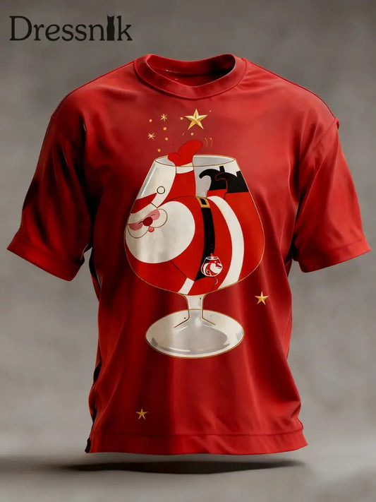Weihnachts weihnachts mann Kurzarm-T-Shirt für Männer Rot / S