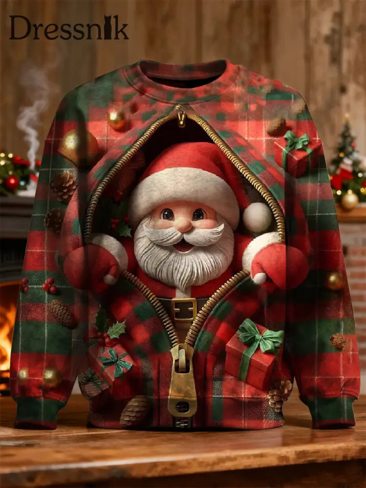 Weihnachts mann Print Casual Sweatshirt als bild / S