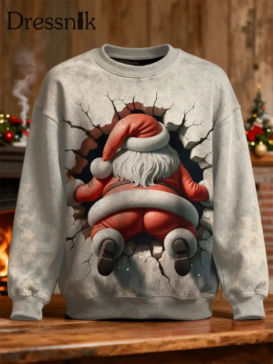Weihnachts mann Print Casual Sweatshirt als bild / S