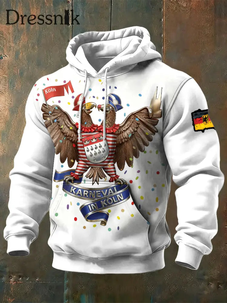 Weißes Sweatshirt mit Kölner Karnevals druck für Herren Weiß / S