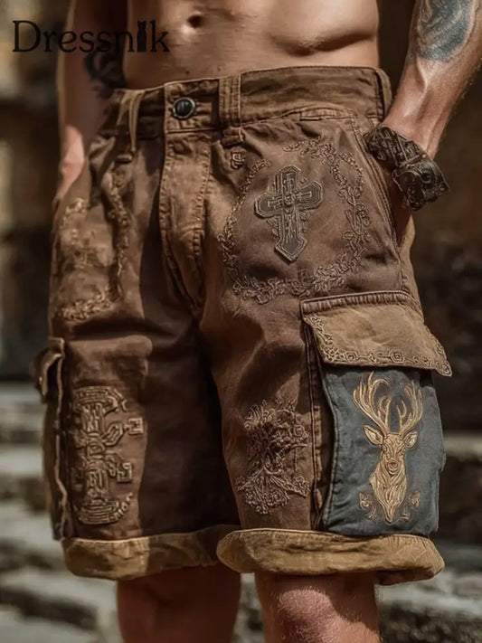 Westliche Elch Shorts für Herren als bild / S