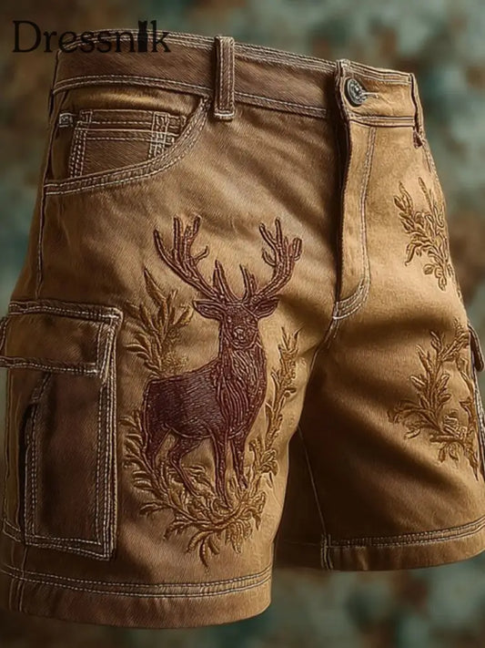 Westliche Elch Shorts für Herren als bild / S