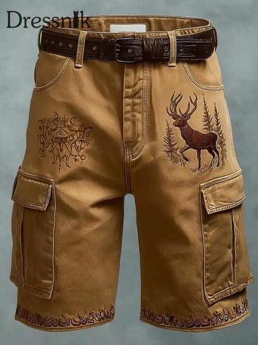 Westliche Elch Shorts für Herren als bild / S