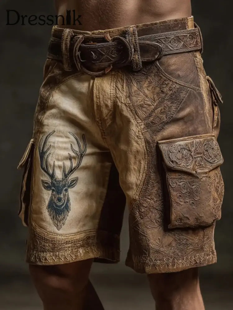 Westliche Elch-Shorts für Herren als bild / S