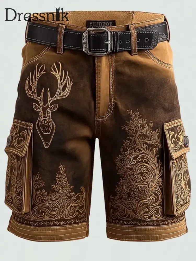 Westliche Elch Shorts für Herren als bild / S