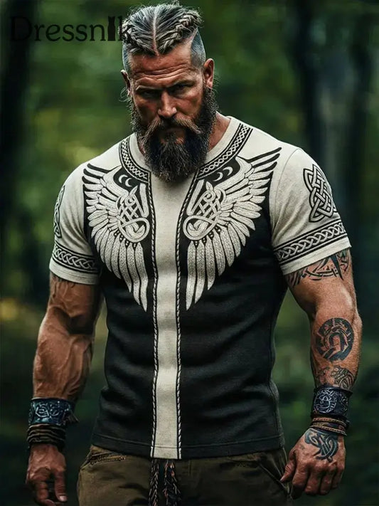 Wikinger-T-Shirt für Männer als bild / S