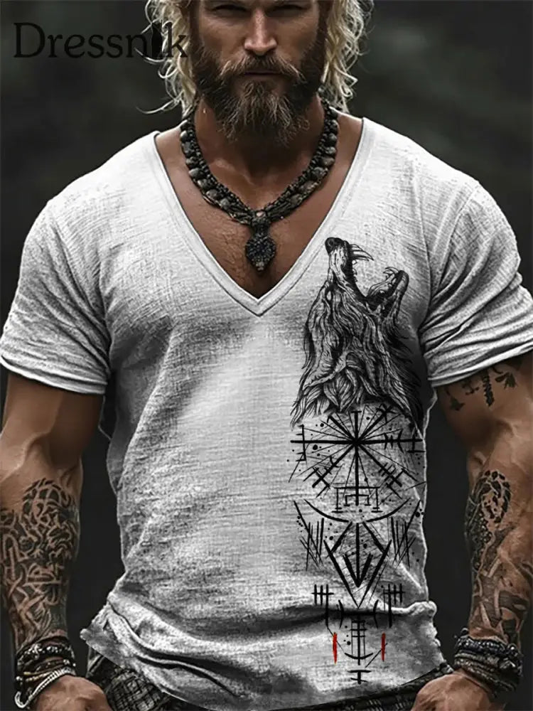 Wikinger T Shirt für Männer Grau / S