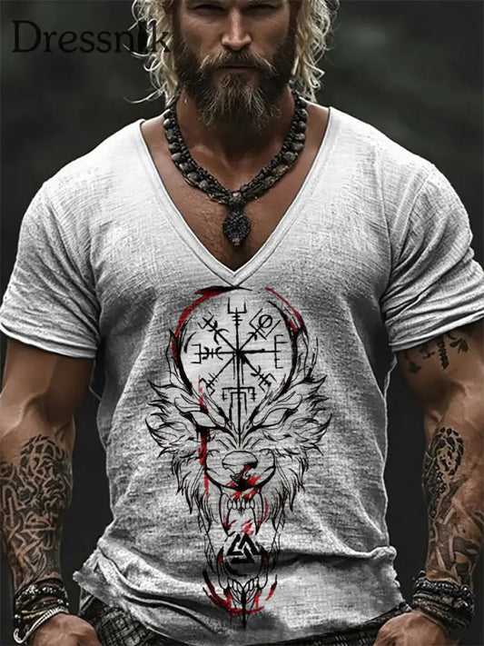 Wikinger T Shirt für Männer Grau / S