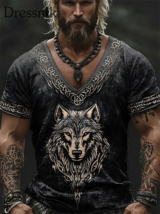 Wikinger T Shirt für Männer Schwarz / S