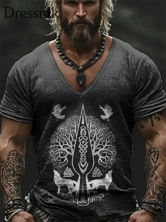 Wikinger T Shirt für Männer Schwarz / S