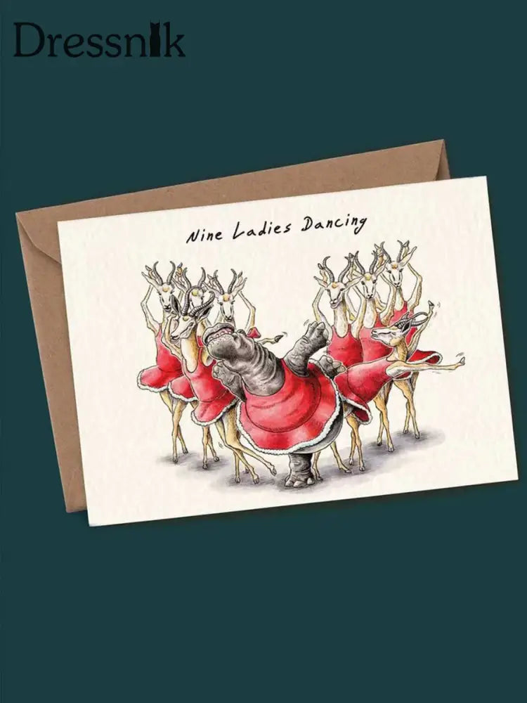 Zwölf Tage Weihnachts kartenset als bild / EINS
